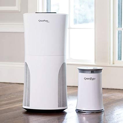 QuietPure Home & Whisper Air Purifiers Bundle with HEPA Filters to Remove Smoke, Allergens, Dust, Pet Dander, Mold Spores, Viruses, Odors and VOCs.
