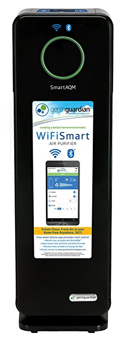GermGuardian CDAP4500BCA WiFi Smart 4-in-1 Air Purifier, SmartAQM Air Quality Monitor, Works...