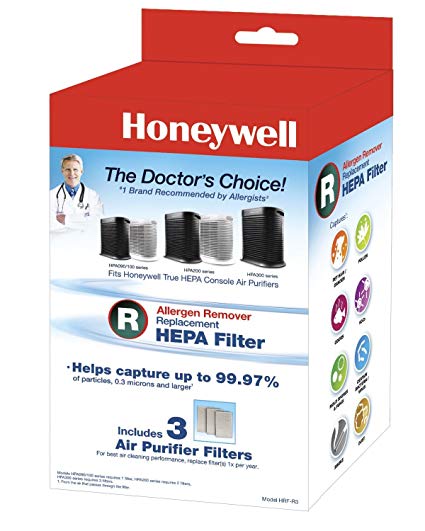 2 x Honeywell Filter R True HEPA Replacement Filter - 1 Pack of 3 filters