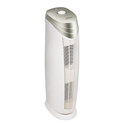 Hunter HT1701 Air Purifier with ViRo-Silver Pre-filter and HEPA+ Filter for Allergies, Germs, Dust, Pets, Smoke, Pollen, Odors, for Large Rooms, 27-Inch Champagne/White Air Cleaner
