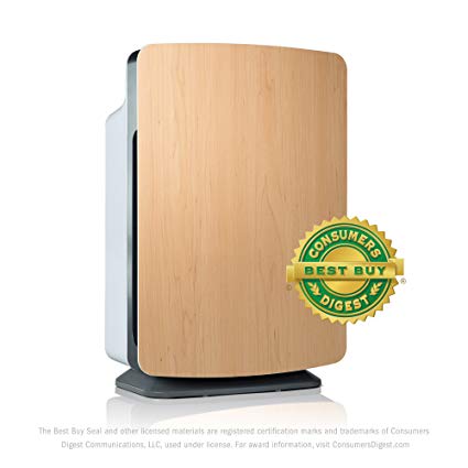 Alen BreatheSmart Classic Allergen-Reducing Air Purifier with HEPA Filter for Pet and Diaper Odors, 1100 SqFt; Natural Maple
